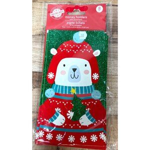 Christmas House Money Holders With Envelopes 8 Pack  3.25" x 6.25"